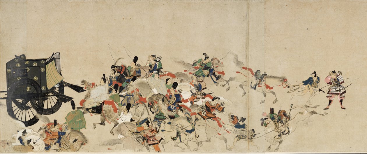 História ilustrada da guerra civil de Heiji A visita imperial a Rokuhara 3, século XIII de Unbekannt