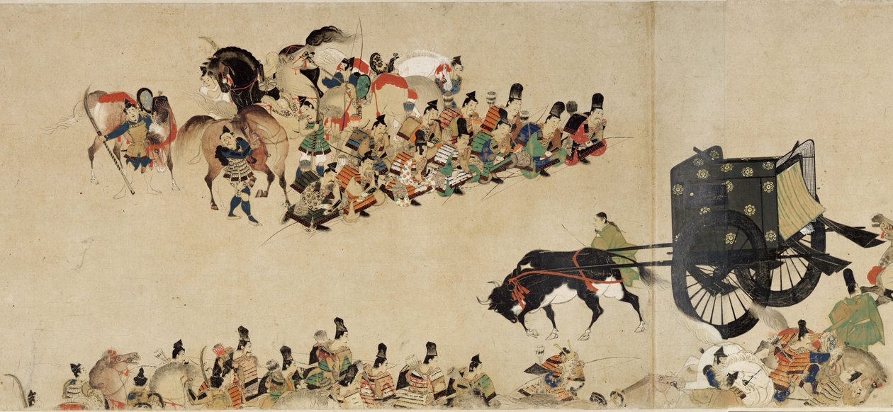 Conto Ilustrado da Guerra Civil de Heiji A Visita Imperial a Rokuhara 4, século XIII de Unbekannt