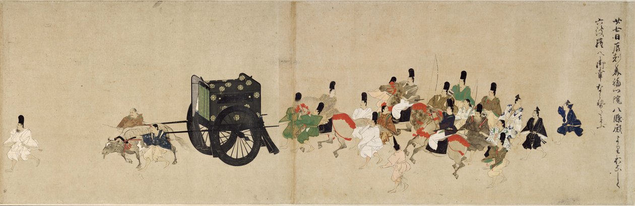 História ilustrada da guerra civil de Heiji A visita imperial a Rokuhara 5, século XIII de Unbekannt