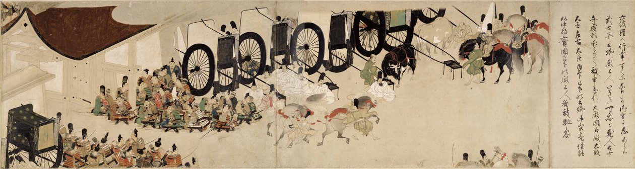 Conto Ilustrado da Guerra Civil de Heiji A Visita Imperial a Rokuhara 6, século XIII de Unbekannt