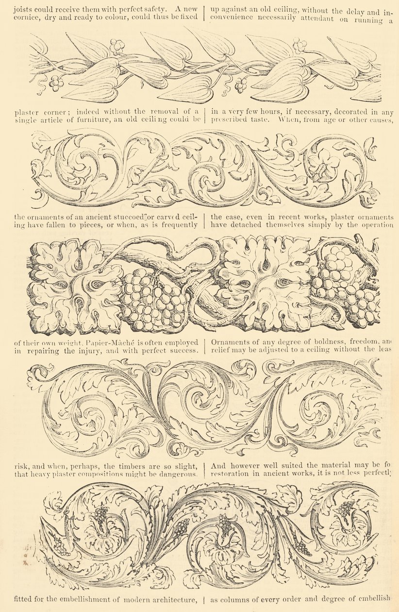 Tarifa ilustrada dos porta-retratos de papel machê melhorados, também, Enriched Mou..., [cerca de 1847]. de Unbekannt