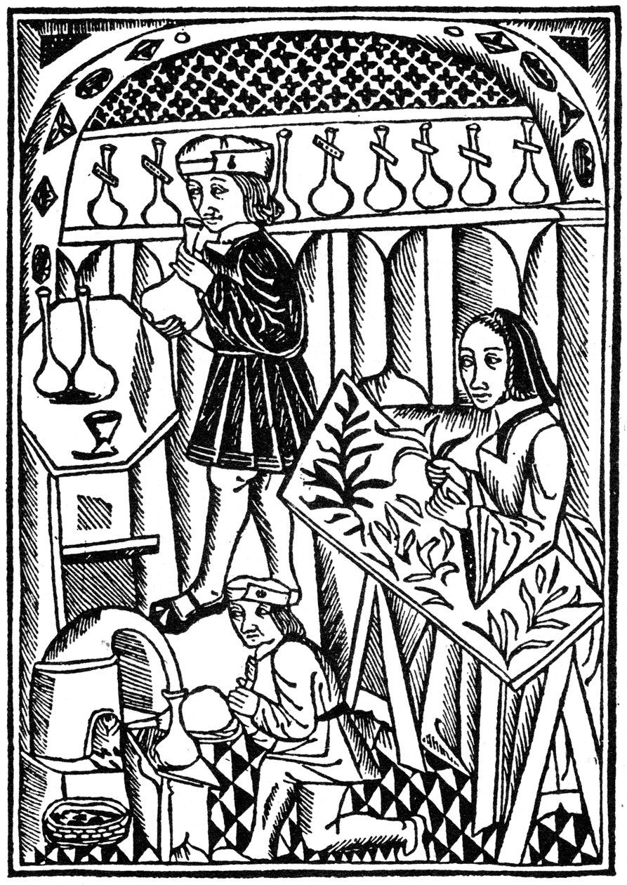 Ilustração do Dono das Coisas, 1500 1964 de Unbekannt