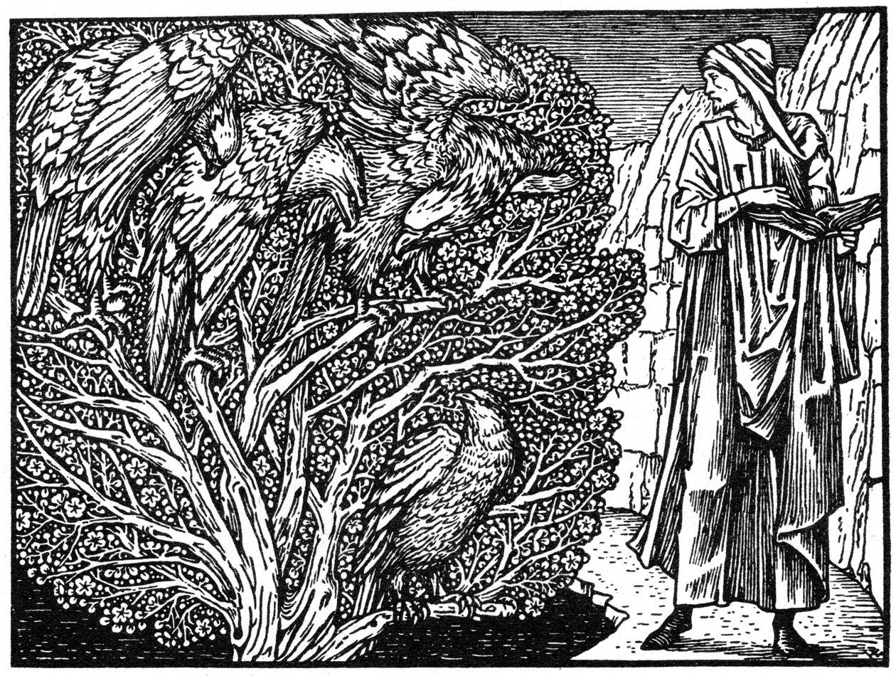 Ilustração da edição de Kelmscott Press das Obras de Geoffrey Chaucer, 1896 1964 de Unbekannt