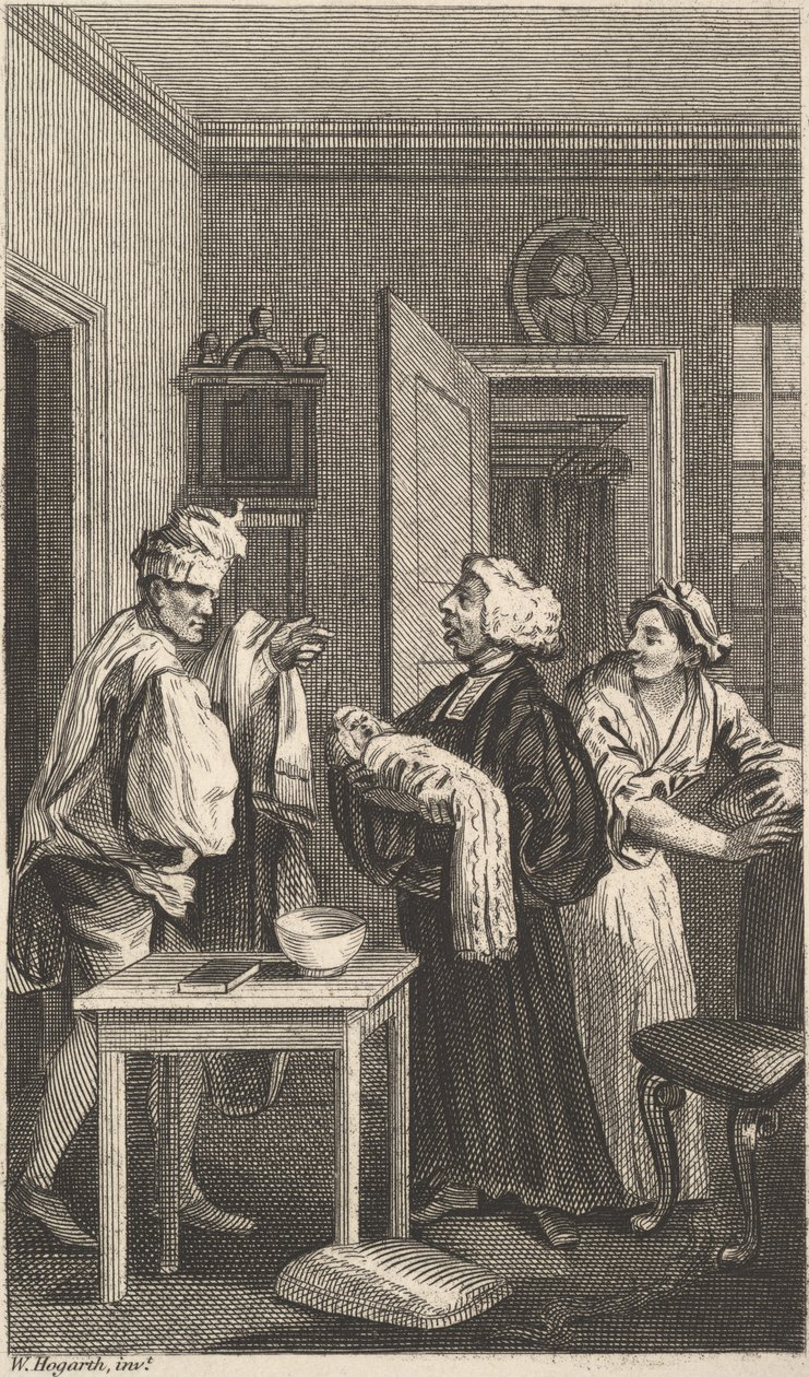 Ilustração para Tristram Shandy, Volume 4, século XIX. de Unbekannt