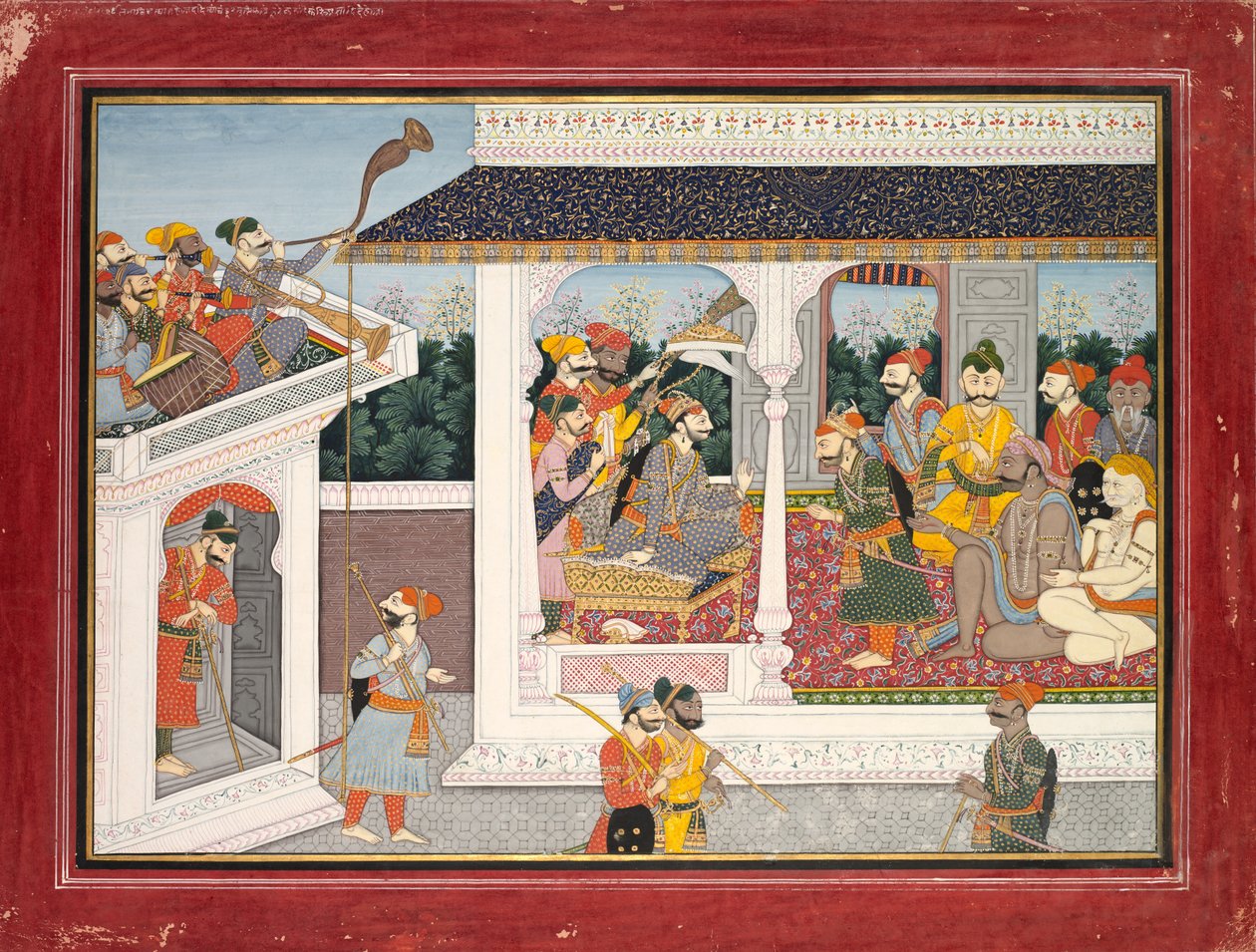 Ilustração do décimo e décimo primeiro livro de Purana, c. 1830 de Unbekannt