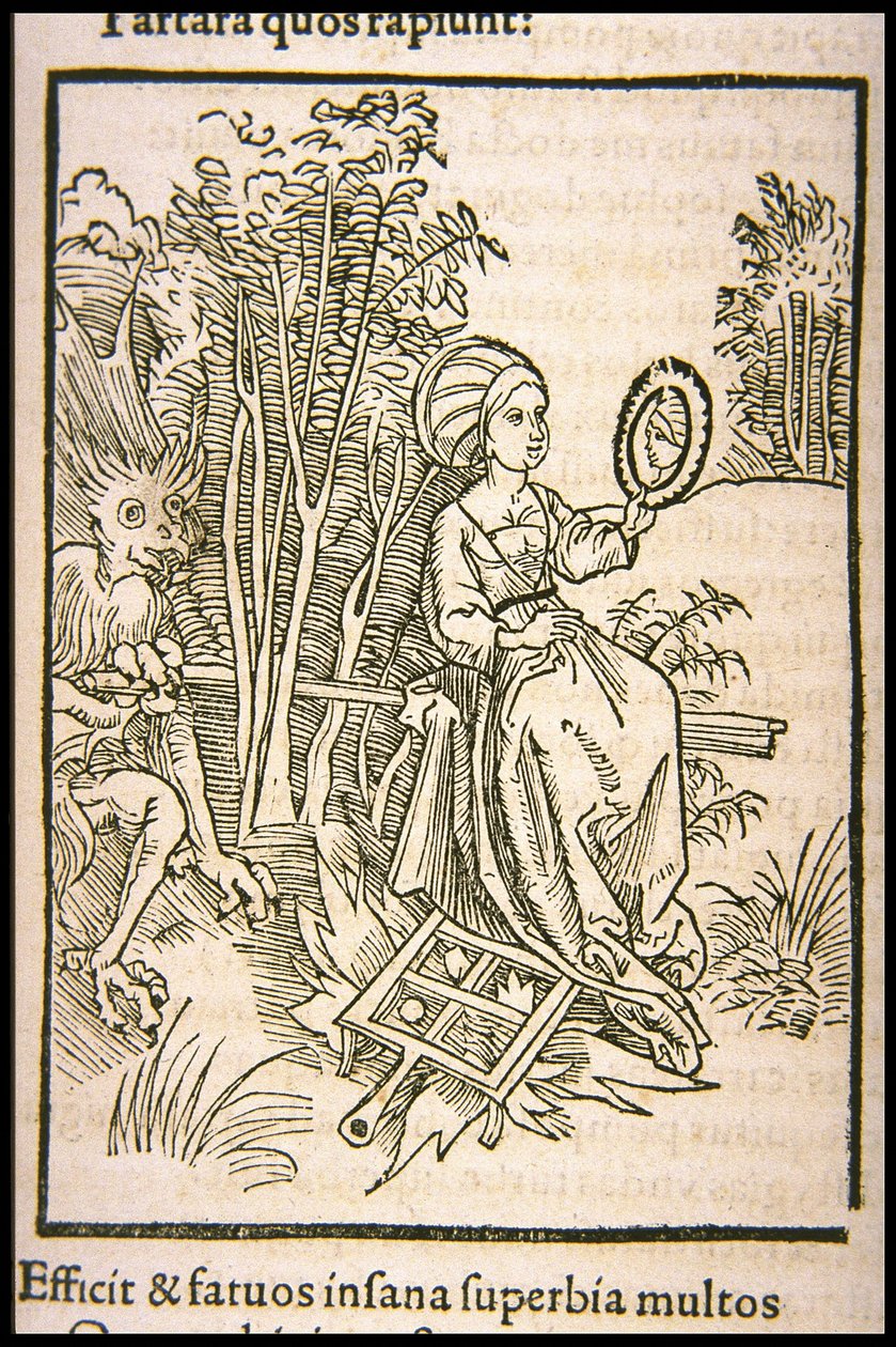 Ilustração do livro Ship of Fools, de Sebastian Brant, 1497. de Unbekannt