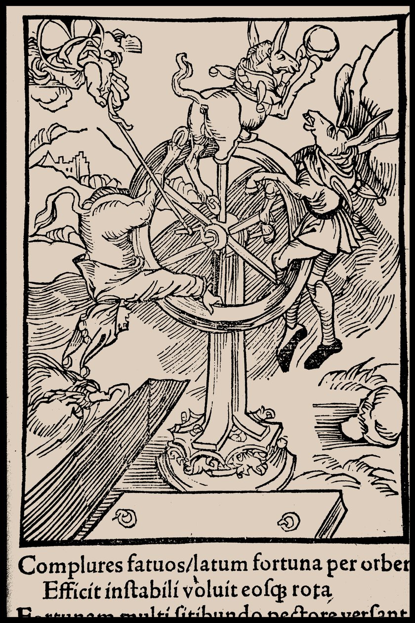 Ilustração do livro Ship of Fools, de Sebastian Brant, 1497. de Unbekannt
