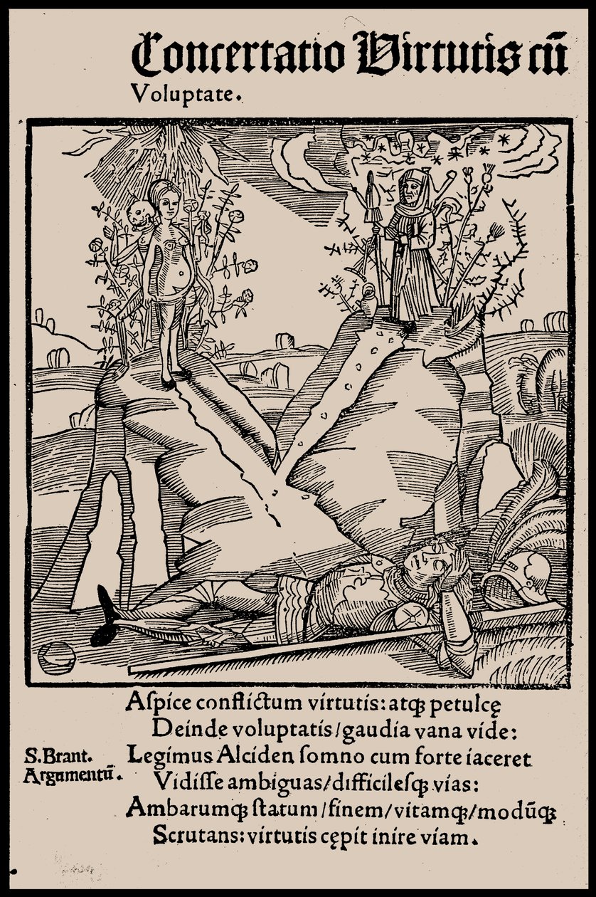 Ilustração do livro Ship of Fools, de Sebastian Brant, 1497. de Unbekannt