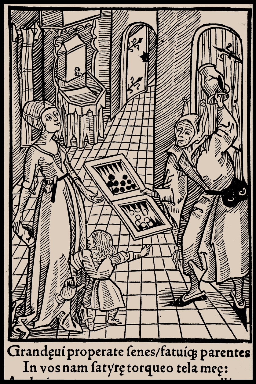 Ilustração do livro Ship of Fools, de Sebastian Brant, 1497. de Unbekannt