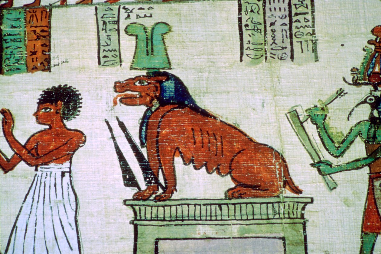 Imagem da divindade egípcia Ammit de Unbekannt
