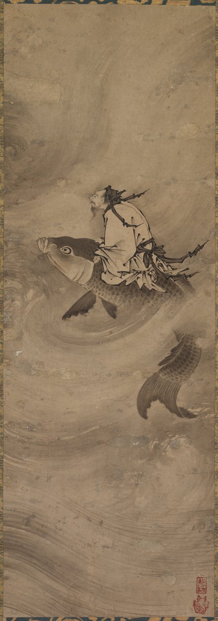 Equitação imortal em uma carpa, c. 1600 de Unbekannt