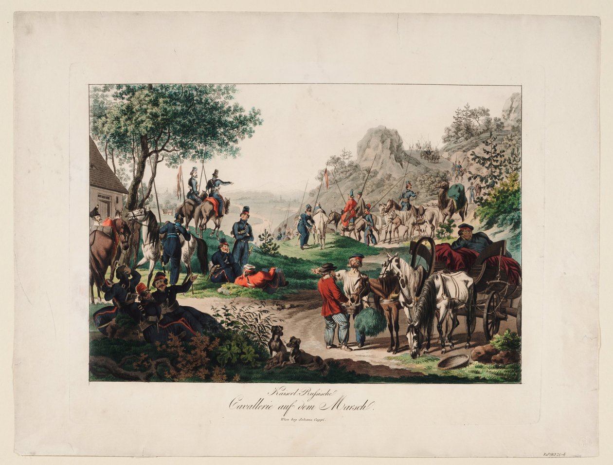Cavalaria imperial russa em marcha, 1813 de Unbekannt