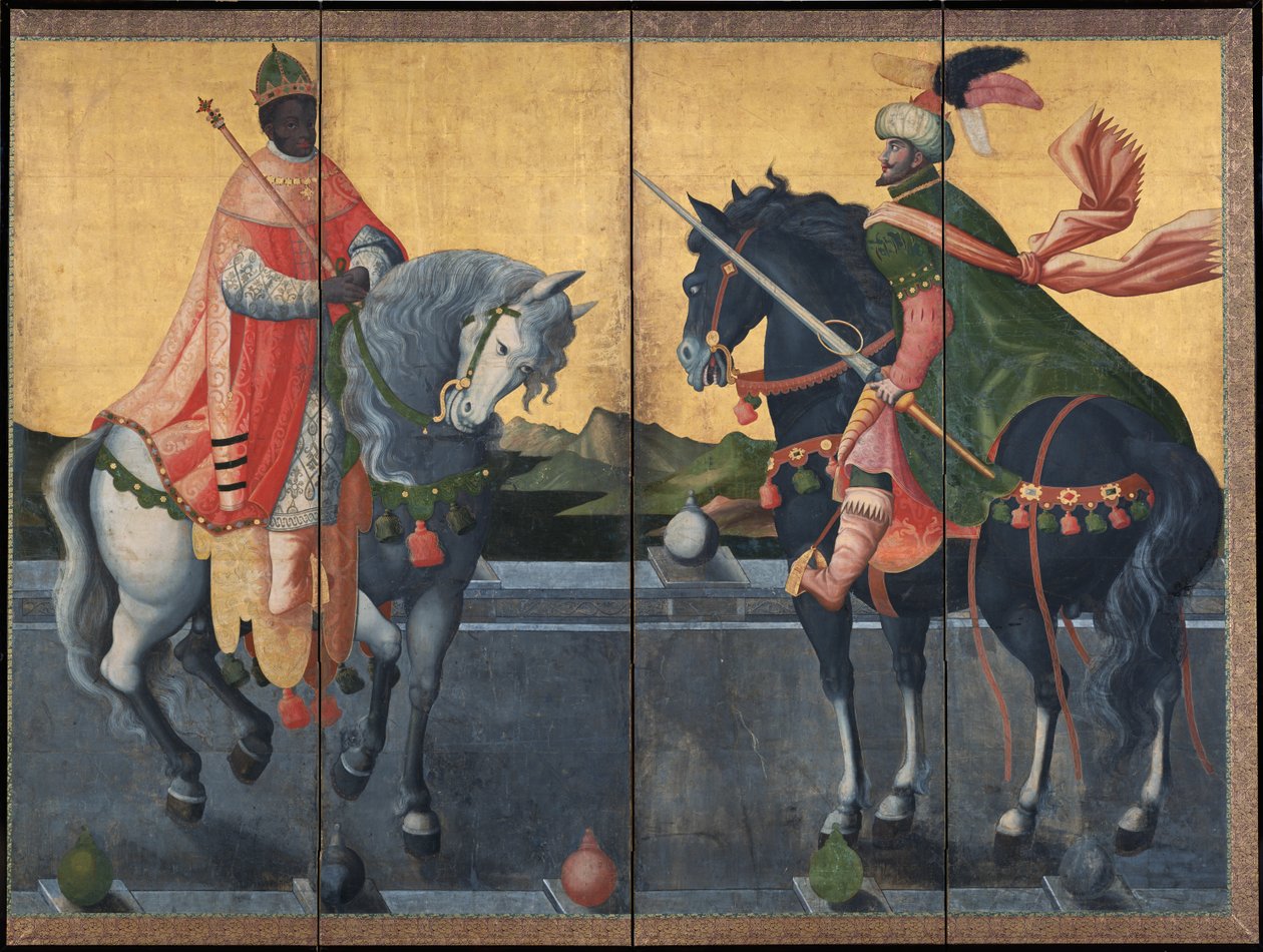 Propriedade cultural importante Reis ocidentais a cavalo de Unbekannt