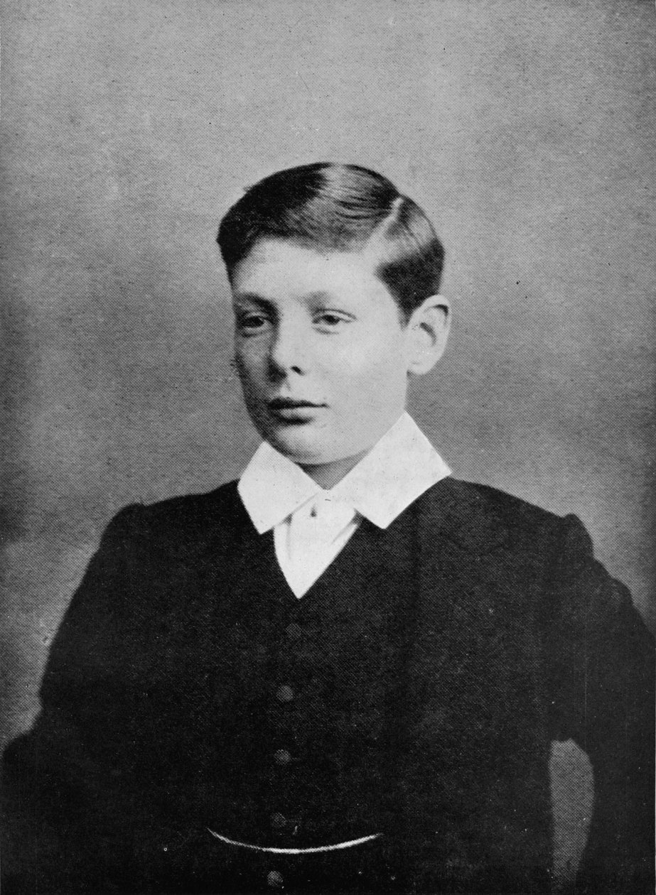 Em 1888, Winston S. Churchill foi para Harrow, c1888, 1945 de Unbekannt