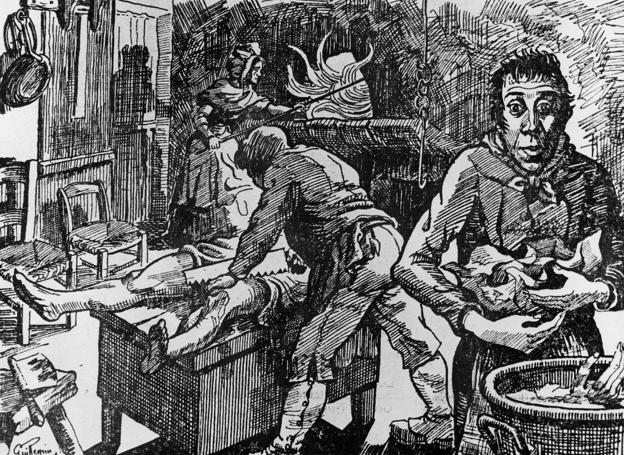 Em Ardeche (França), a pousada Peyrebeille, famosa pelos crimes cometidos entre 1807 e 1833, aqui, depois de cortar as vítimas, os Martins e o seu criado Jean Rochette colocaram-nas no forno, gravando de Unbekannt