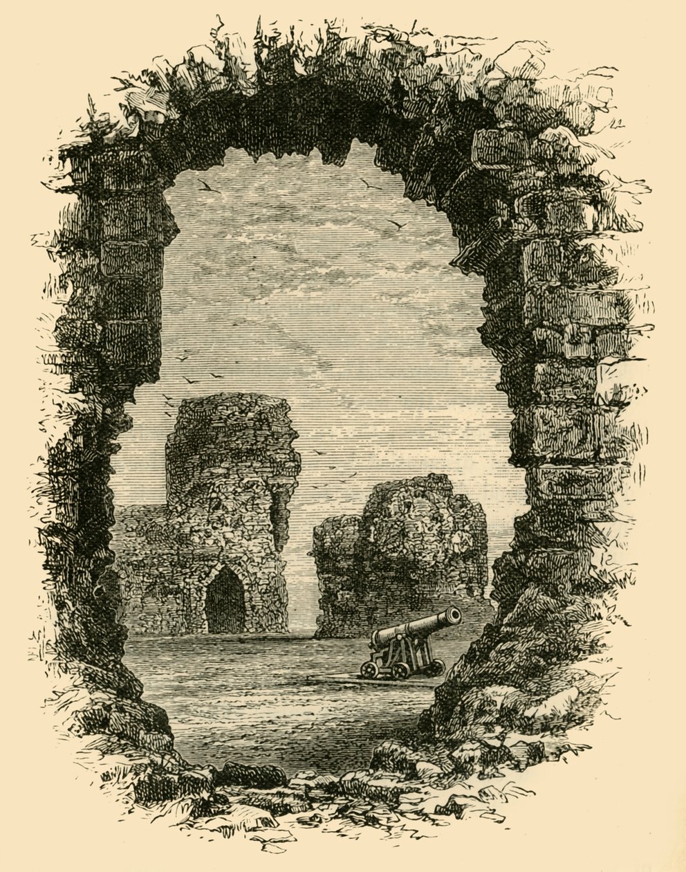 No castelo de Flint, 1898. de Unbekannt