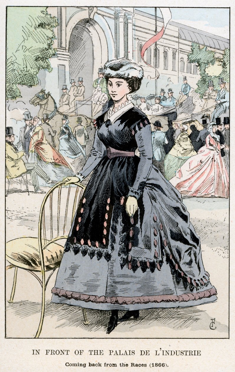 Em frente ao Palácio da Indústria - Voltando das Corridas, 1866, 1898 de Unbekannt