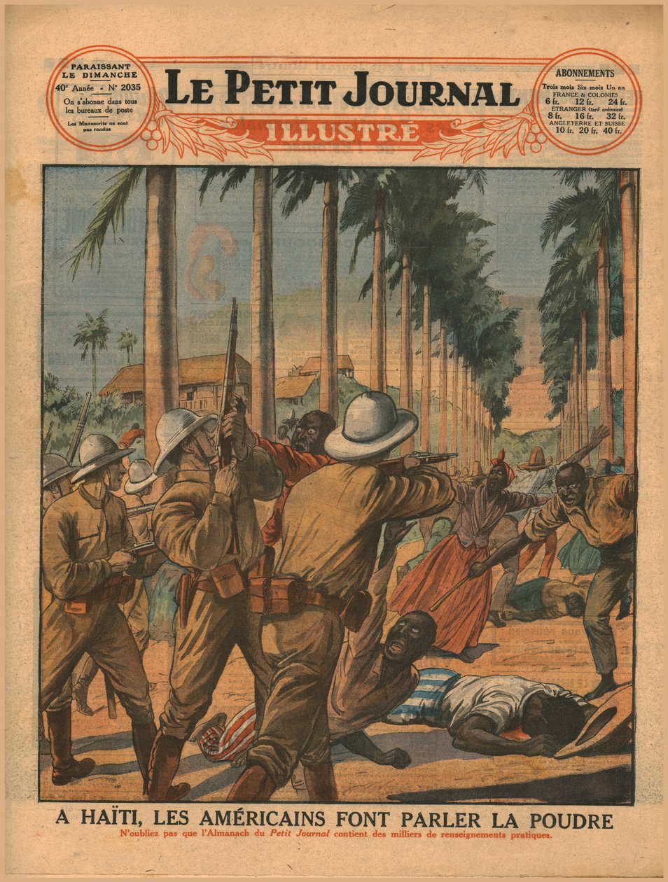 No Haiti, os americanos deixaram a pólvora falar em 1929. de Unbekannt