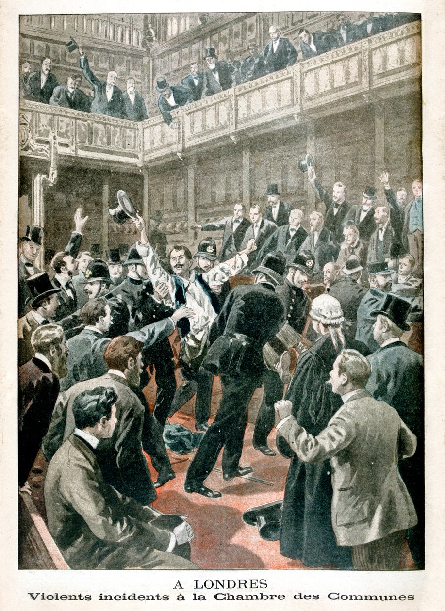 Em Londres, incidente violento na Câmara dos Comuns, 1901 de Unbekannt