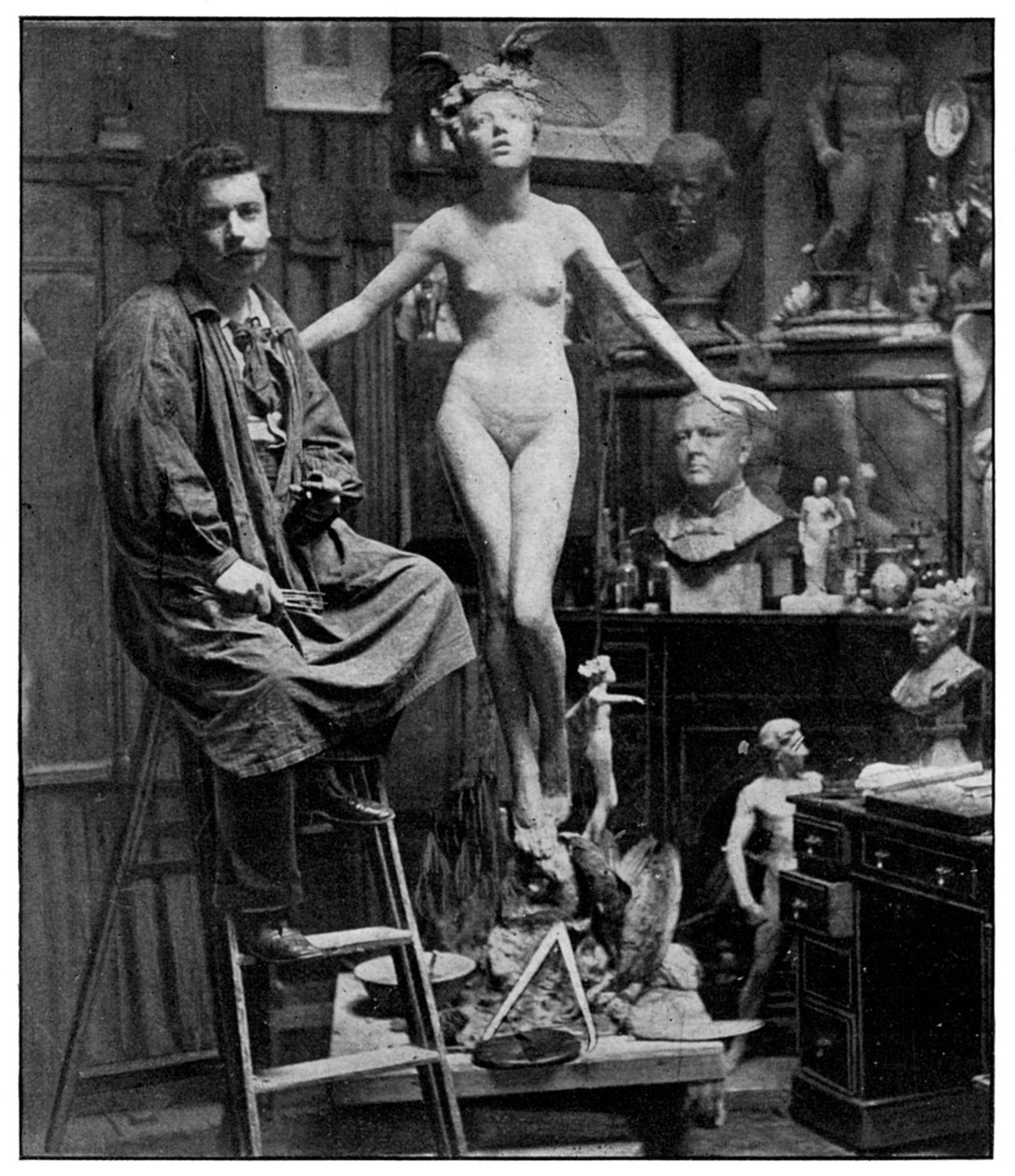 No Sr. Lucchesis Studio, Londres, 1899 de Unbekannt