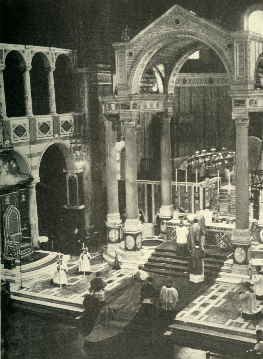 Na Catedral de Westminster, c1948. de Unbekannt