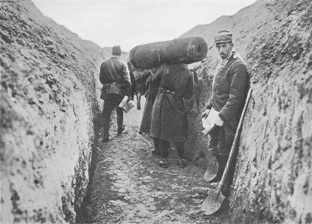 Em uma das trincheiras francesas, 1914 de Unbekannt