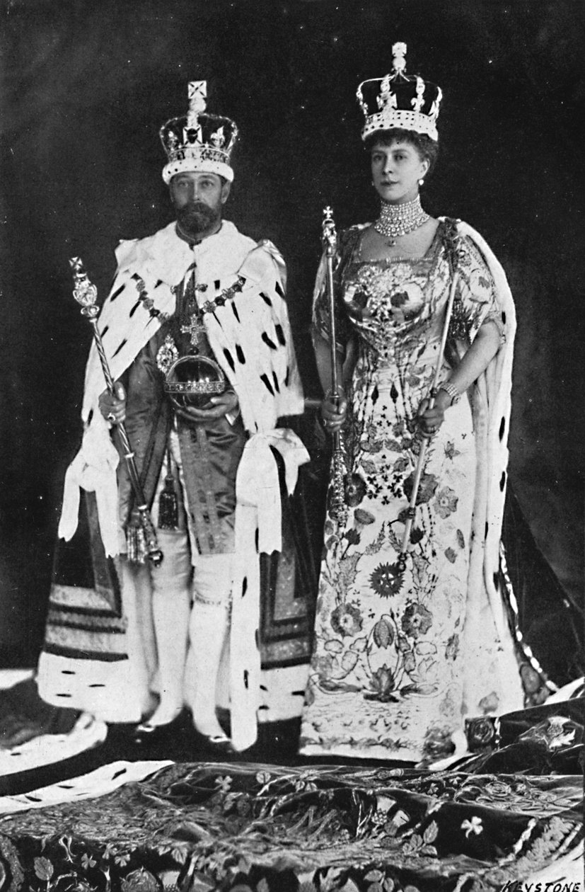Na primavera de 1910, o rei Eduardo VII morreu, em março de 1911, o rei George V foi coroado, 1911, 1945 de Unbekannt