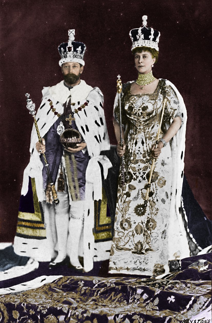 Na primavera de 1910, o rei Eduardo VII morreu, em março de 1911, o rei George V foi coroado, 1911, 1945 de Unbekannt