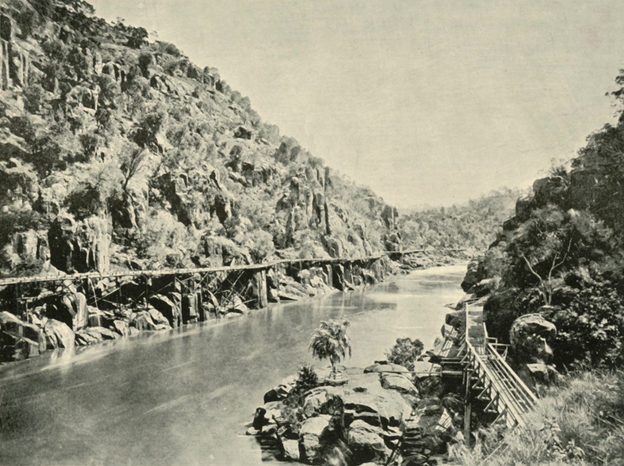 No desfiladeiro da catarata, 1901. de Unbekannt