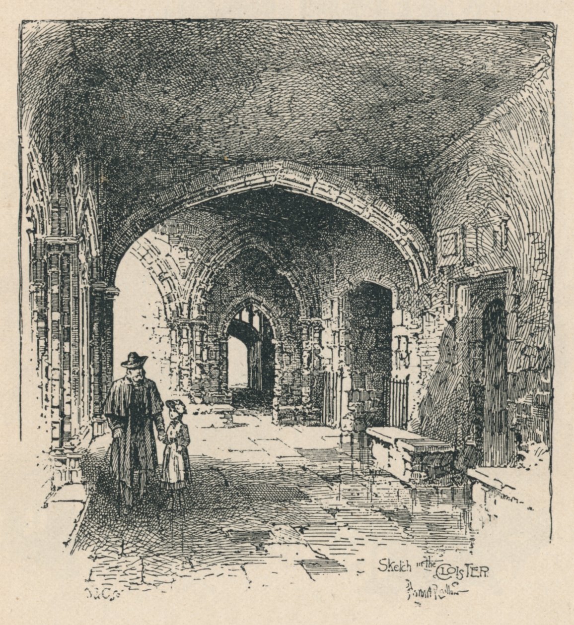 No claustro, 1895 de Unbekannt