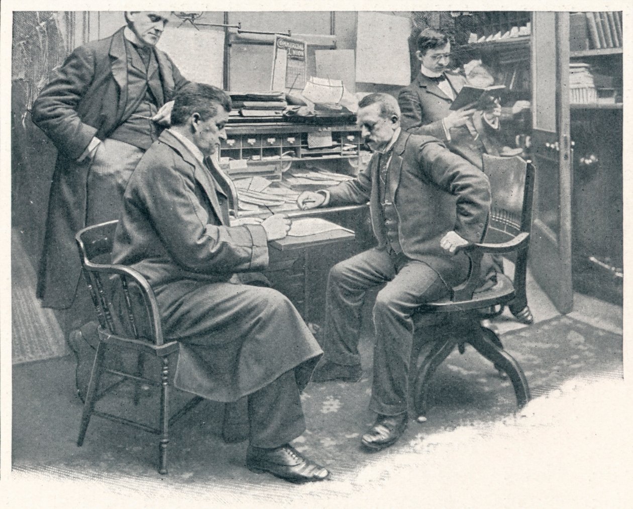 No escritório do vice-cônsul-geral do Consulado Americano em Londres, c1903 1903 de Unbekannt