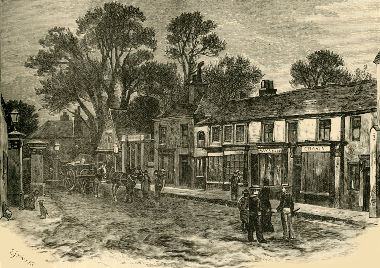 Na rua principal, 1898. de Unbekannt