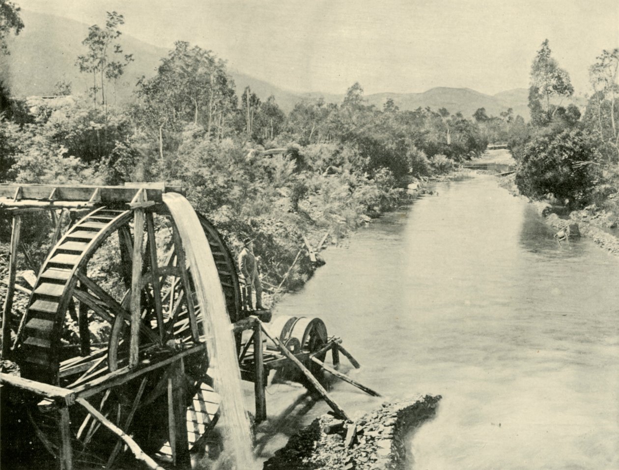No rio Fornos, Germantown, 1901. de Unbekannt