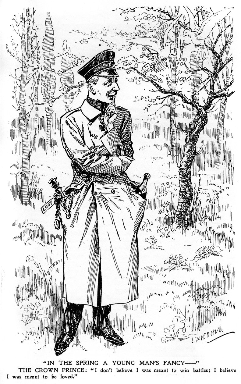 Na primavera, um jovem gosta de ..., Primeira Guerra Mundial, 1920 de Unbekannt