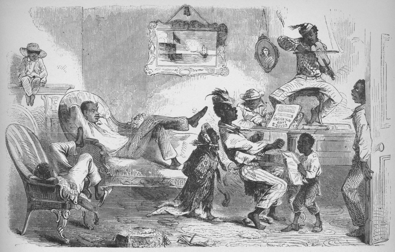 Na mansão de Robert W Barnwell em Beaufort, Carolina do Norte, c1860, 1938 de Unbekannt