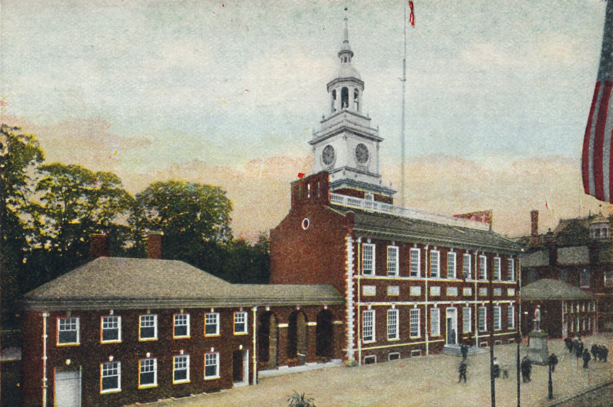 Independence Hall, Filadélfia, Pensilvânia, EUA, c1910. de Unbekannt