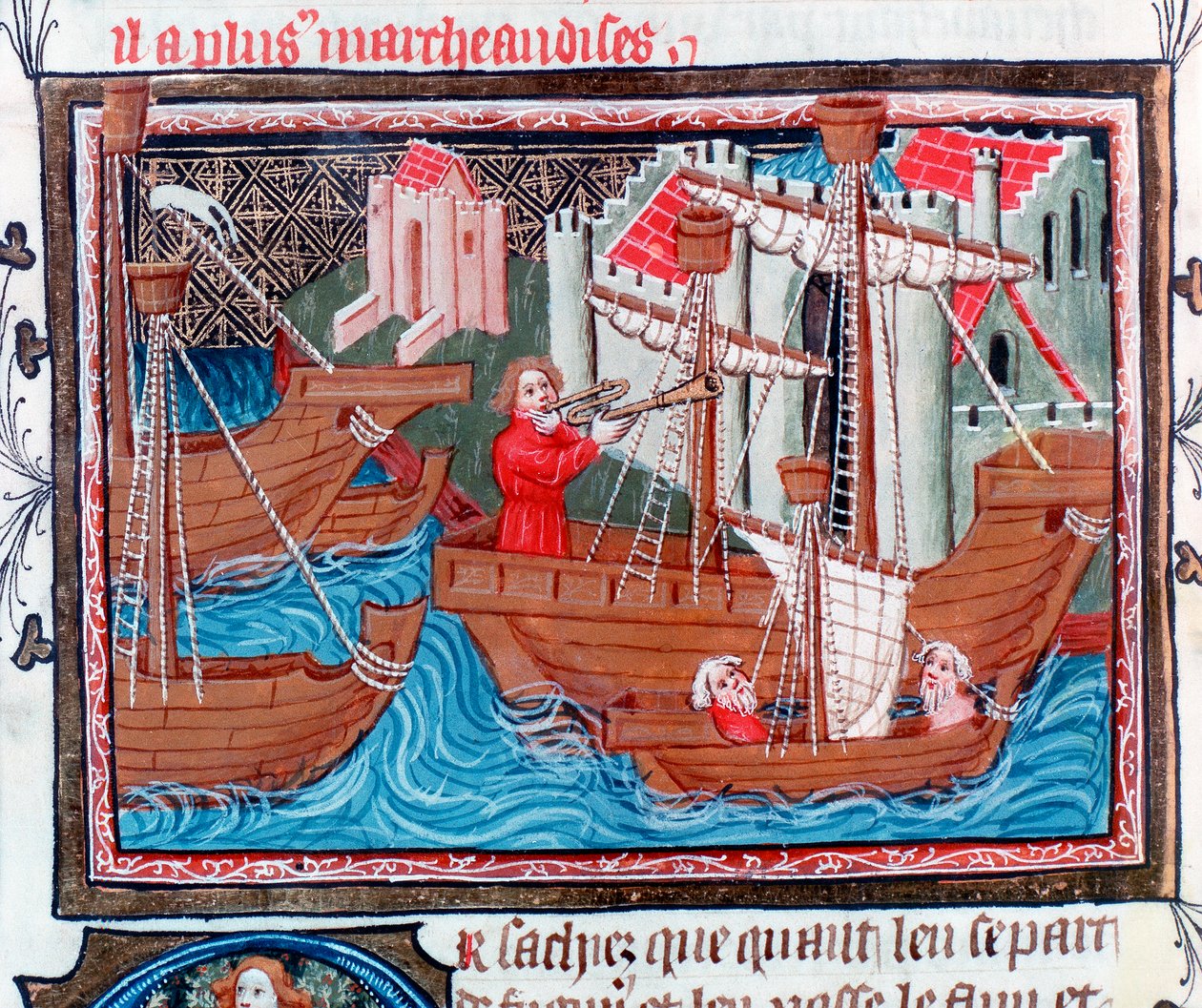 Veleiros indianos descritos por Marco Polo, século XV de Unbekannt