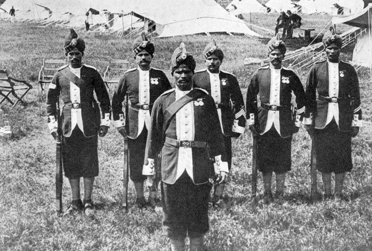 Tropas indianas na frente, Primeira Guerra Mundial, 1914-1918, c1920 de Unbekannt