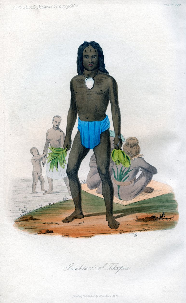 Habitantes de Tikopia, 1848 de Unbekannt
