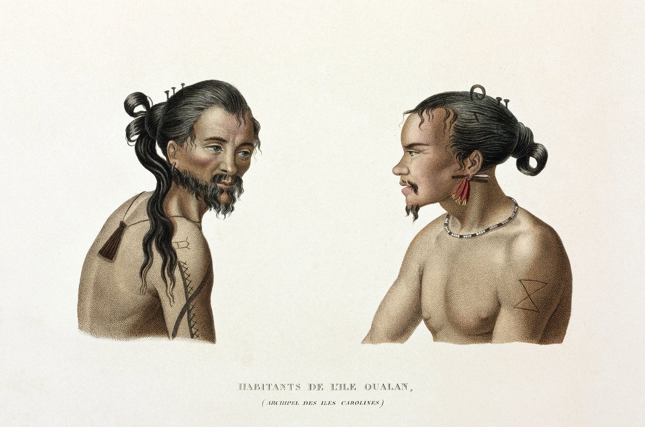 Habitantes das Ilhas Carolinas de Unbekannt