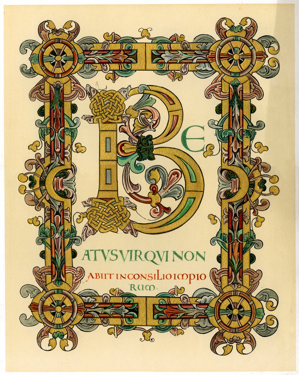Letra inicial B, 1012-1023 de Unbekannt