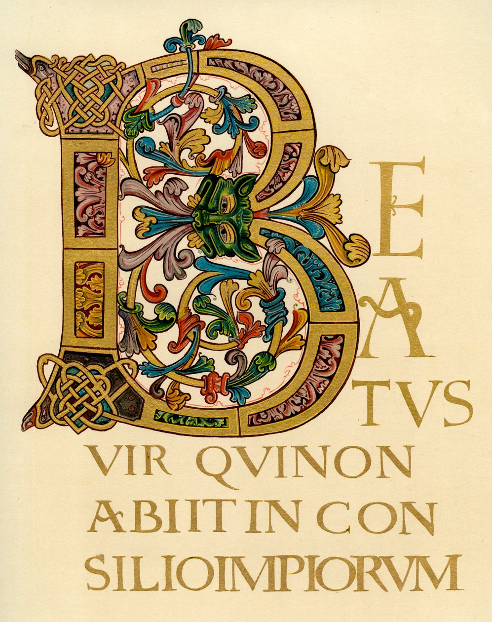 Letra inicial B, 980-1000 AD de Unbekannt