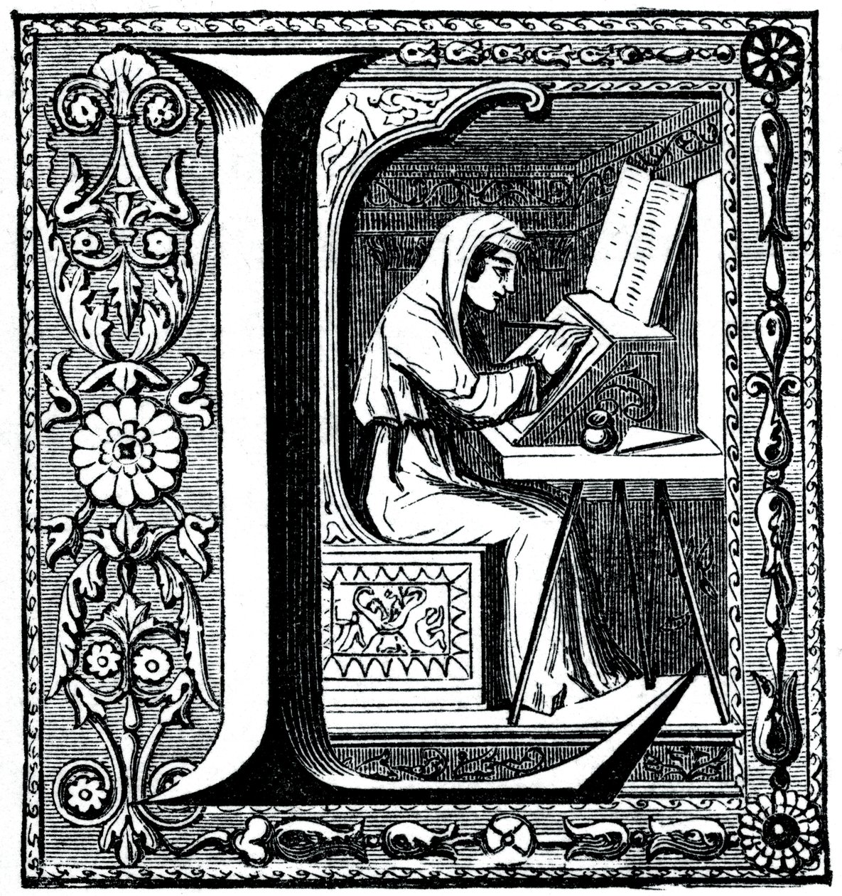 Letra inicial L, 1870 de Unbekannt