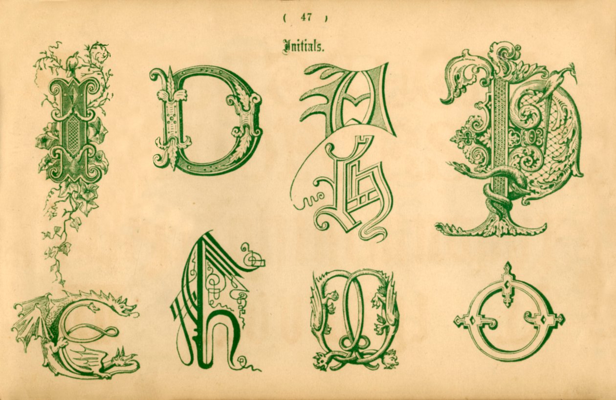 Iniciais, 1862 de Unbekannt