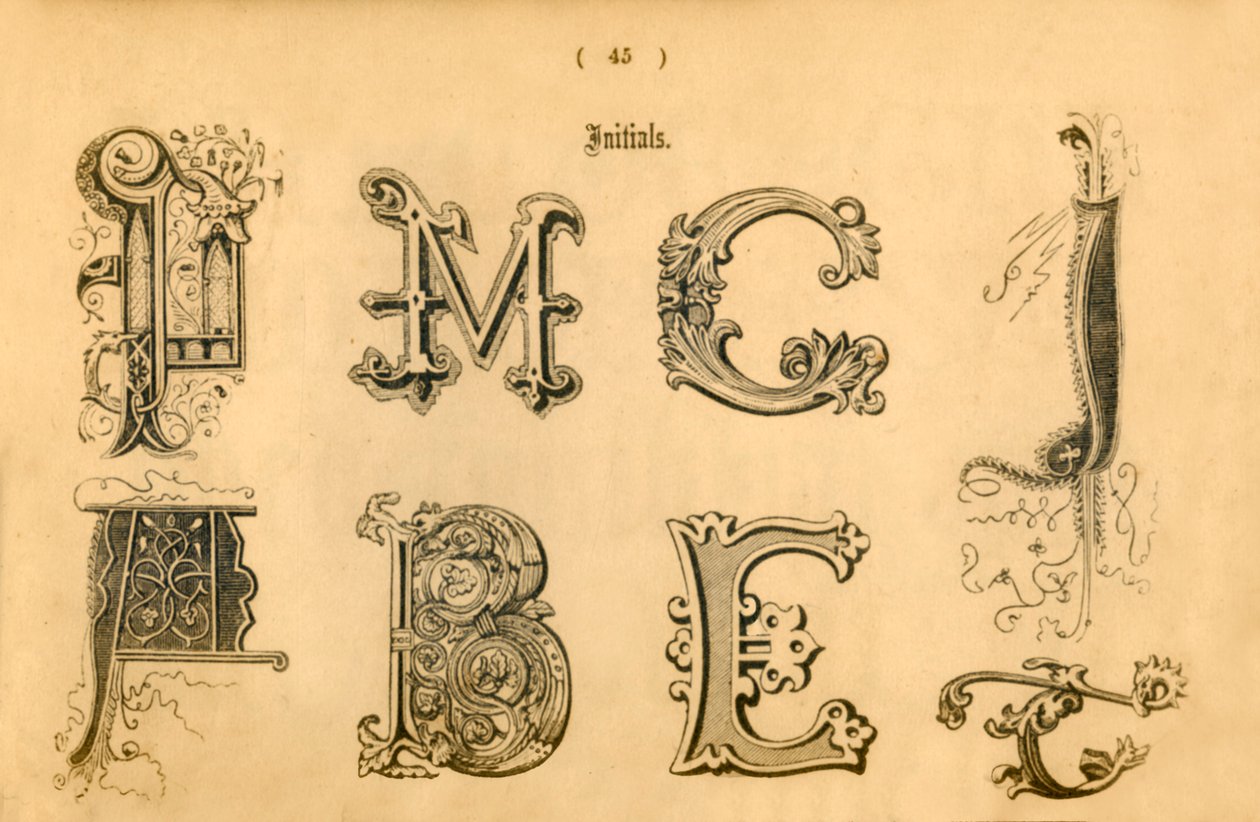 Iniciais, 1862 de Unbekannt