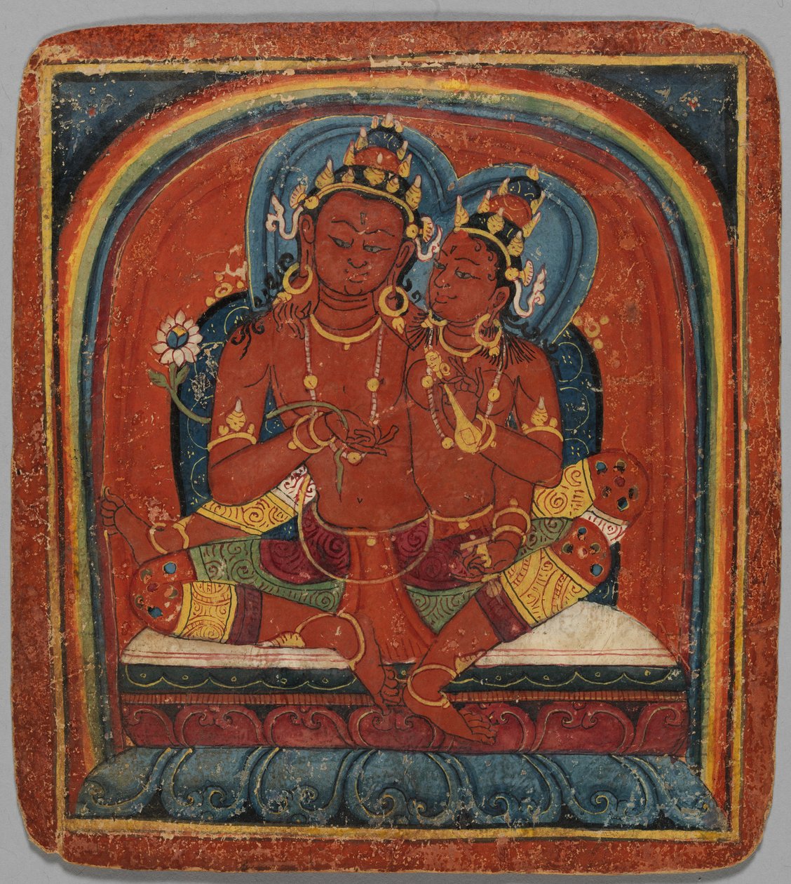 Cartão de Iniciação Tsakalis: Chenresi Avalokiteshvara, início do século XV. de Unbekannt