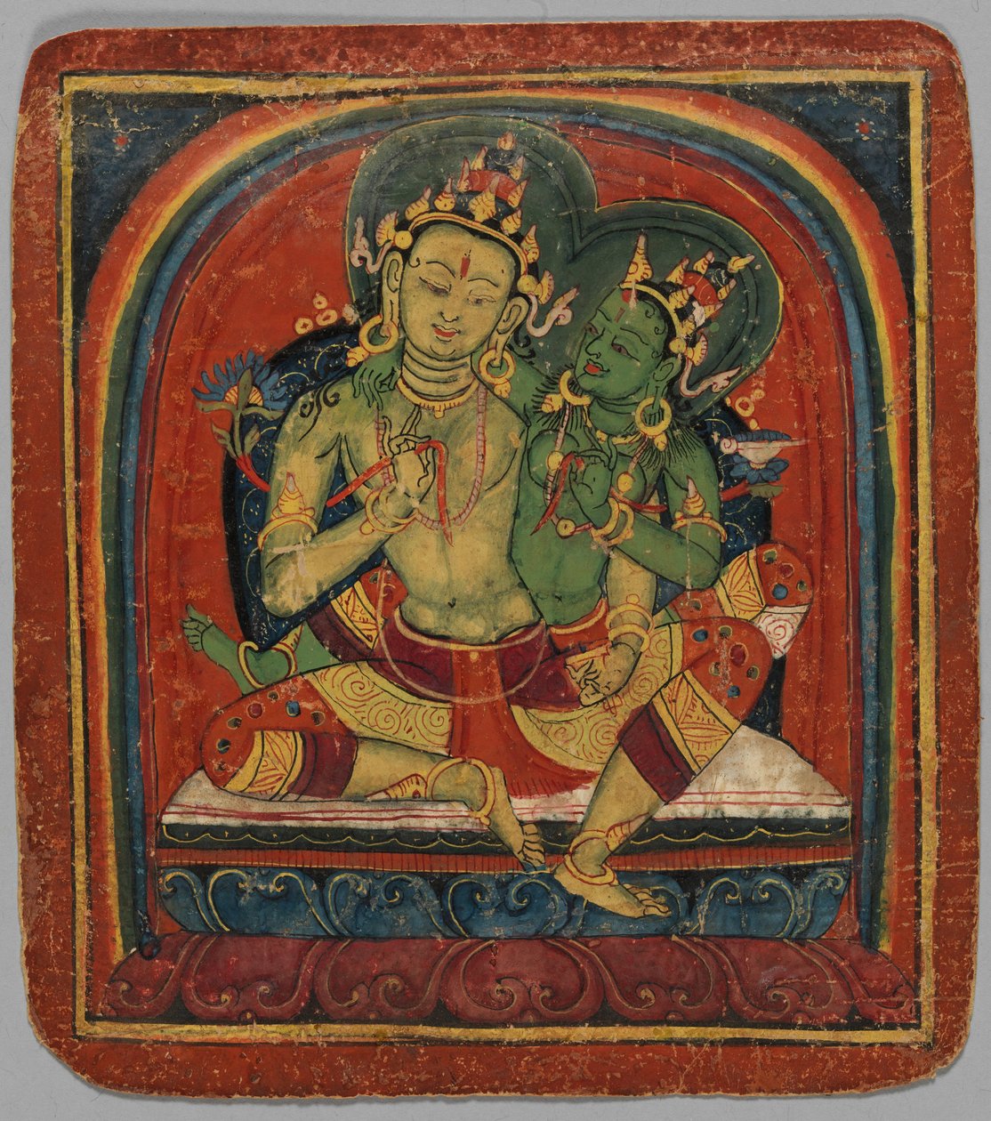 Cartão de Iniciação Tsakalis: Manjushri, início do século XV. de Unbekannt