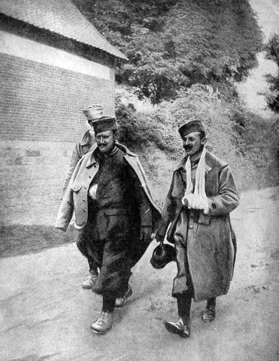 Soldados franceses feridos, Arras, França, Primeira Guerra Mundial, 1915 de Unbekannt