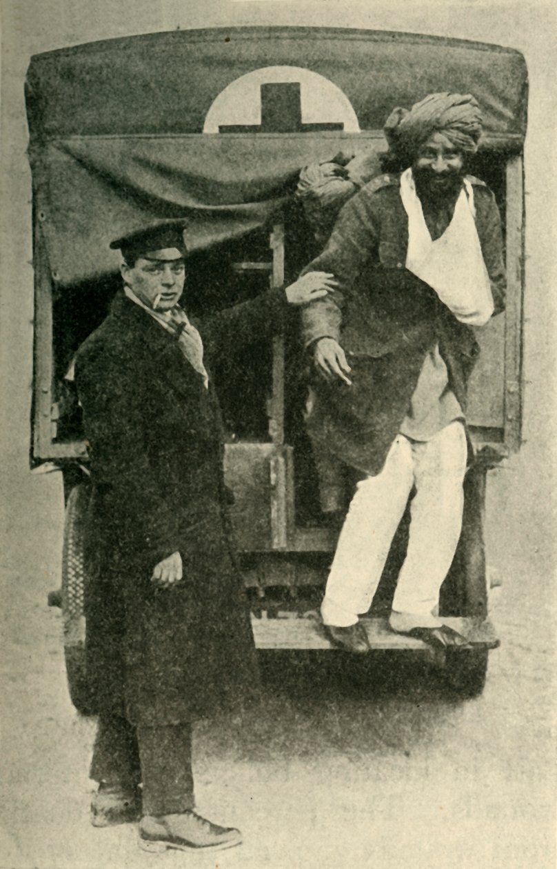 Soldado indiano ferido, Primeira Guerra Mundial, 1914, c1920. de Unbekannt