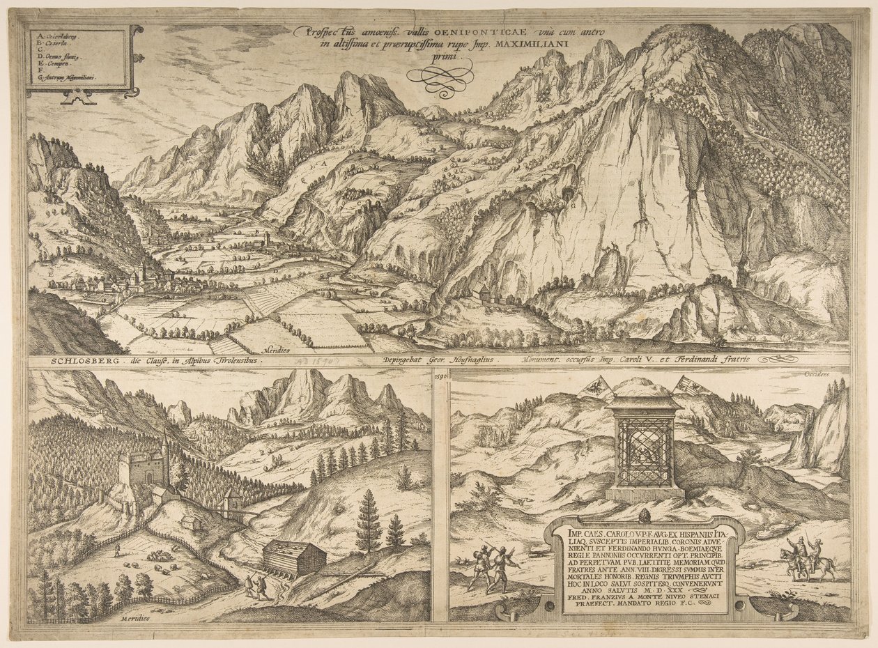 Innsbruck da série afirma World, vol. 5, placa 59, 1590. de Unbekannt